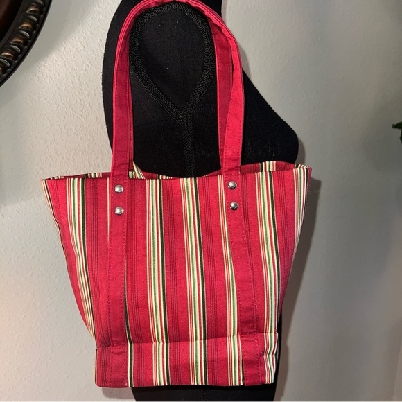 Longaberger Homestead Women’s One of a Kind Schnauzer Striped Small Tote Bag NWT - Picture 6 of 16